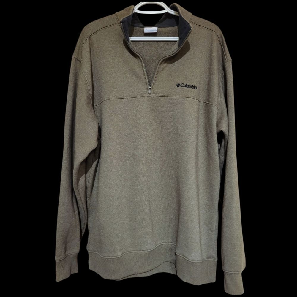 Colombia Quarter Zip Pullover Sweatshirt Mens XL Sage Green - Extremely Soft!